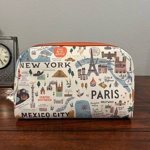 Rifle Paper Co. Large Cosmetic Bag - Bon Voyage Pattern